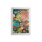 All The Stickers - Wall Cabinet - Craig Watkins - Chalk - Clear glass