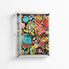 All The Stickers - Wall Cabinet - Craig Watkins - Chalk - Clear glass