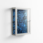The Blue Line - Wall Cabinet - Craig Watkins - Chalk - Clear glass