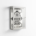 Barbed Bloom - Wall Cabinet - Daphna Sebbane - Chalk - Clear glass