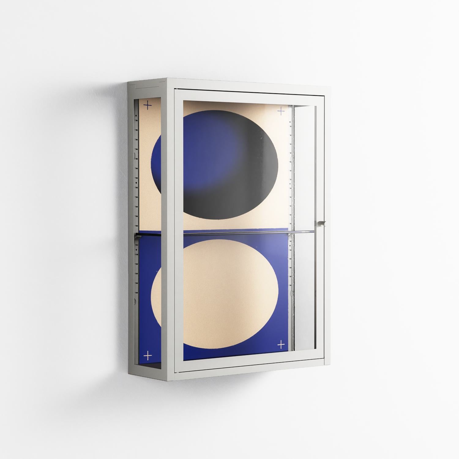 Entrance - Wall Cabinet - Oluwasheyi Adebayo - Chalk - Clear glass