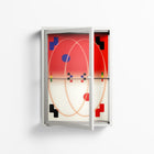 Parallel Mirage - Wall Cabinet - Oluwasheyi Adebayo - Chalk - Clear glass