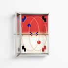 Parallel Mirage - Wall Cabinet - Oluwasheyi Adebayo - Chalk - Clear glass