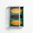 Soul Split - Wall Cabinet - Oluwasheyi Adebayo - Chalk - Clear glass