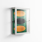 Soul Split - Wall Cabinet - Oluwasheyi Adebayo - Chalk - Clear glass