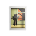 Anonymous Reader - Wall Cabinet - Kristin Eriksson - Chalk - Clear glass