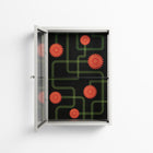 Floral Pipes - Wall Cabinet - Kristin Eriksson - Chalk - Clear glass