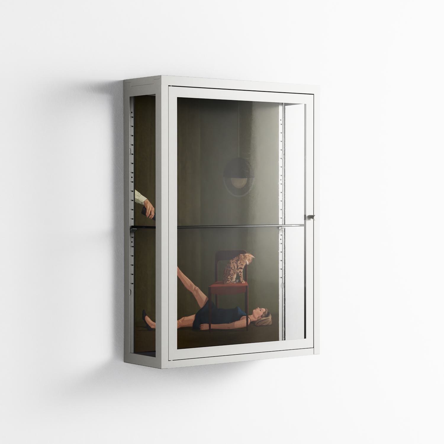 Friday Night Rituals - Wall Cabinet - Kristin Eriksson - Chalk - Clear glass