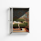 Waiting Game - Wall Cabinet - Kristin Eriksson - Chalk - Clear glass