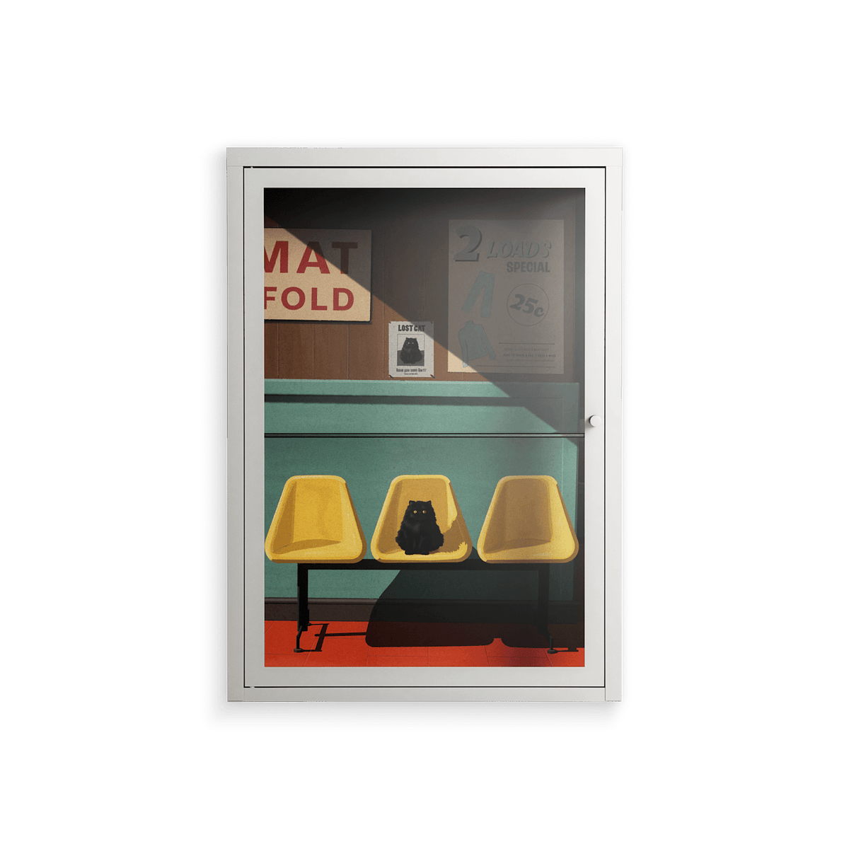 Have You Seen Bert - Wall Cabinet - Kristin Eriksson - Chalk - Clear glass