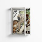 As The Rain Falls - Wall Cabinet - Sophie Goudman-Peachey - Chalk - Clear glass