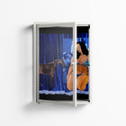 Blue Velvet - Wall Cabinet - Sophie Goudman-Peachey - Chalk - Clear glass