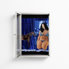 Blue Velvet - Wall Cabinet - Sophie Goudman-Peachey - Chalk - Clear glass