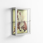 Can You Face It - Wall Cabinet - Sophie Goudman-Peachey - Chalk - Clear glass