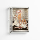 We Are Who We Are - Wall Cabinet - Sophie Goudman-Peachey - Chalk - Clear glass