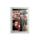 Where We Belong - Wall Cabinet - Sophie Goudman-Peachey - Chalk - Clear glass