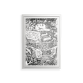 Flight Of Fancy - Wall Cabinet - Diana Catchpole - Chalk - Clear glass