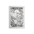 Flight Of Fancy - Wall Cabinet - Diana Catchpole - Chalk - Clear glass
