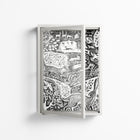Flight Of Fancy - Wall Cabinet - Diana Catchpole - Chalk - Clear glass