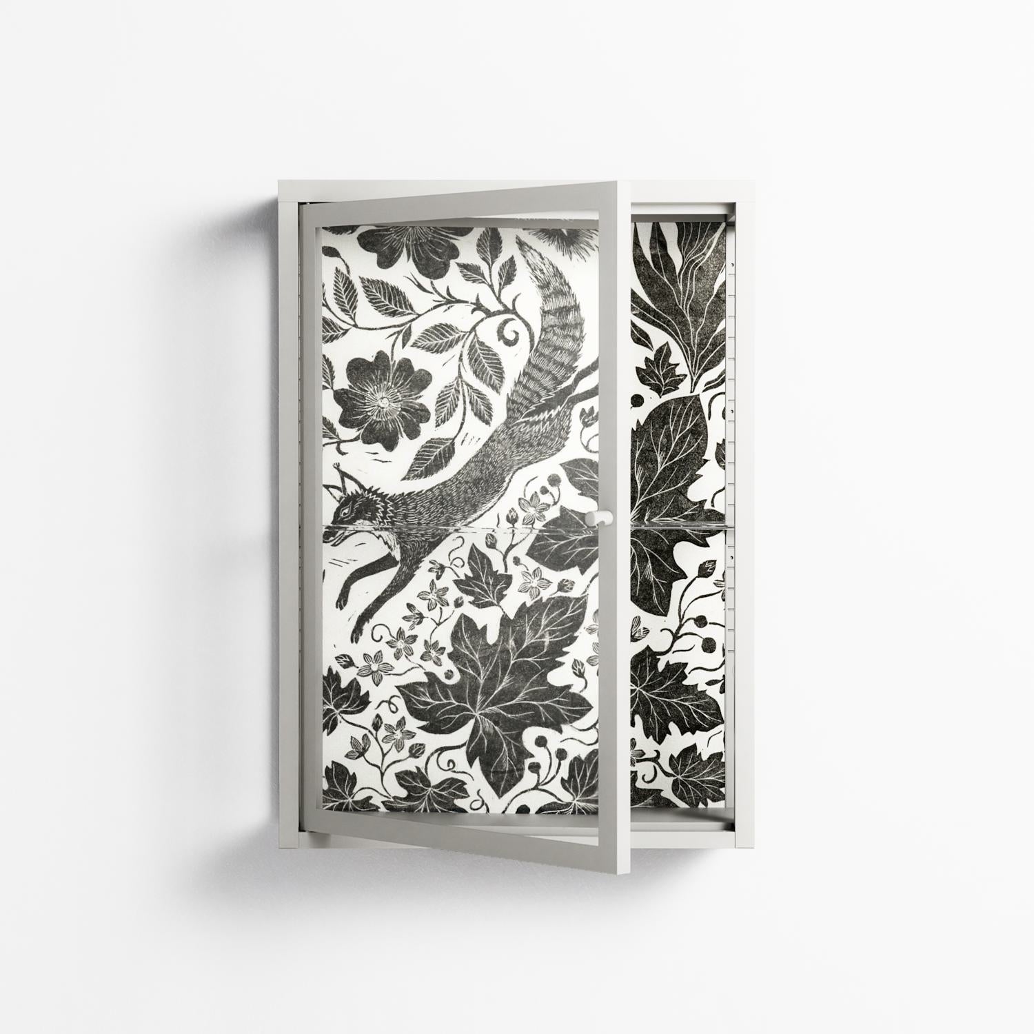 Ode to Summer 4 - Wall Cabinet - Diana Catchpole - Chalk - Clear glass