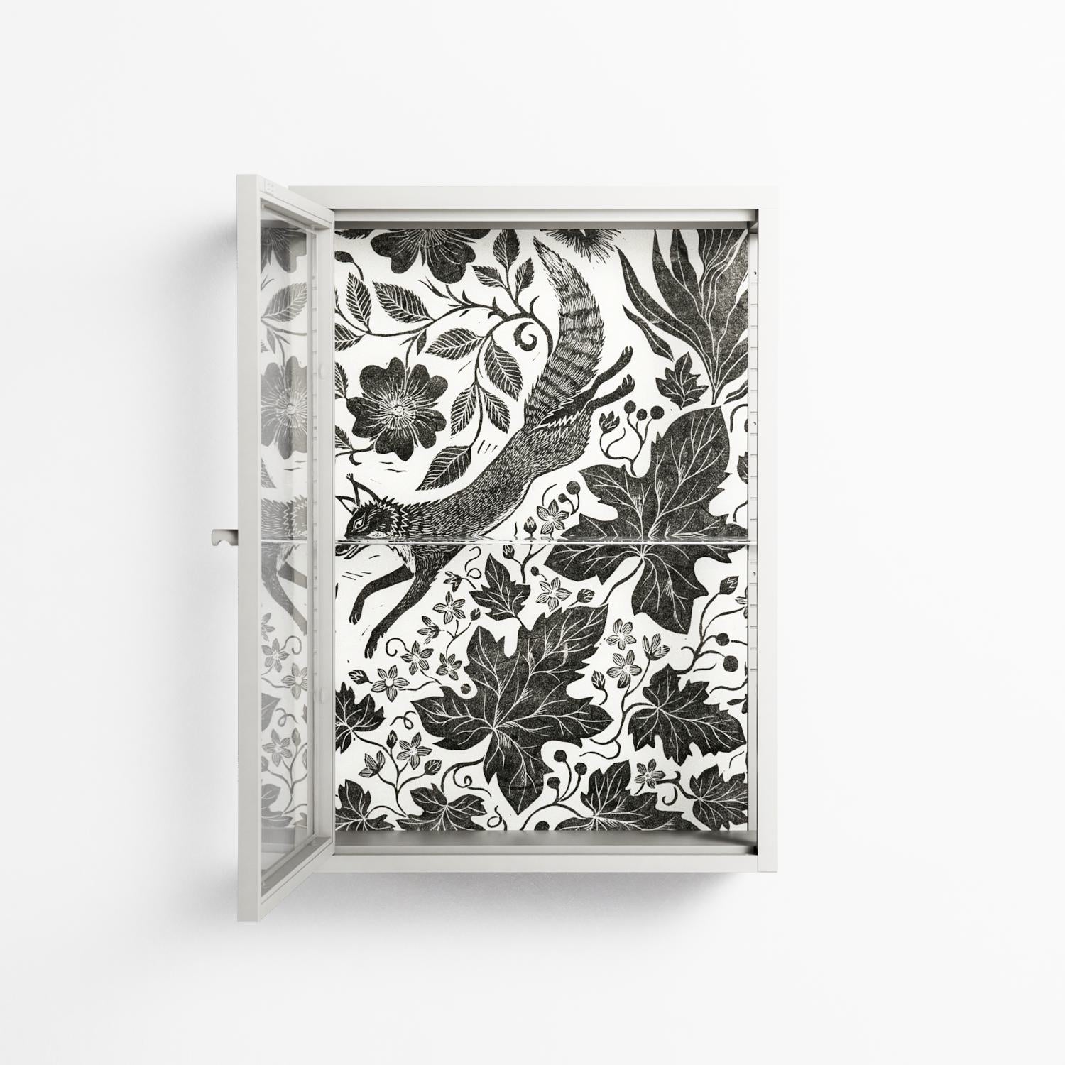Ode to Summer 4 - Wall Cabinet - Diana Catchpole - Chalk - Clear glass