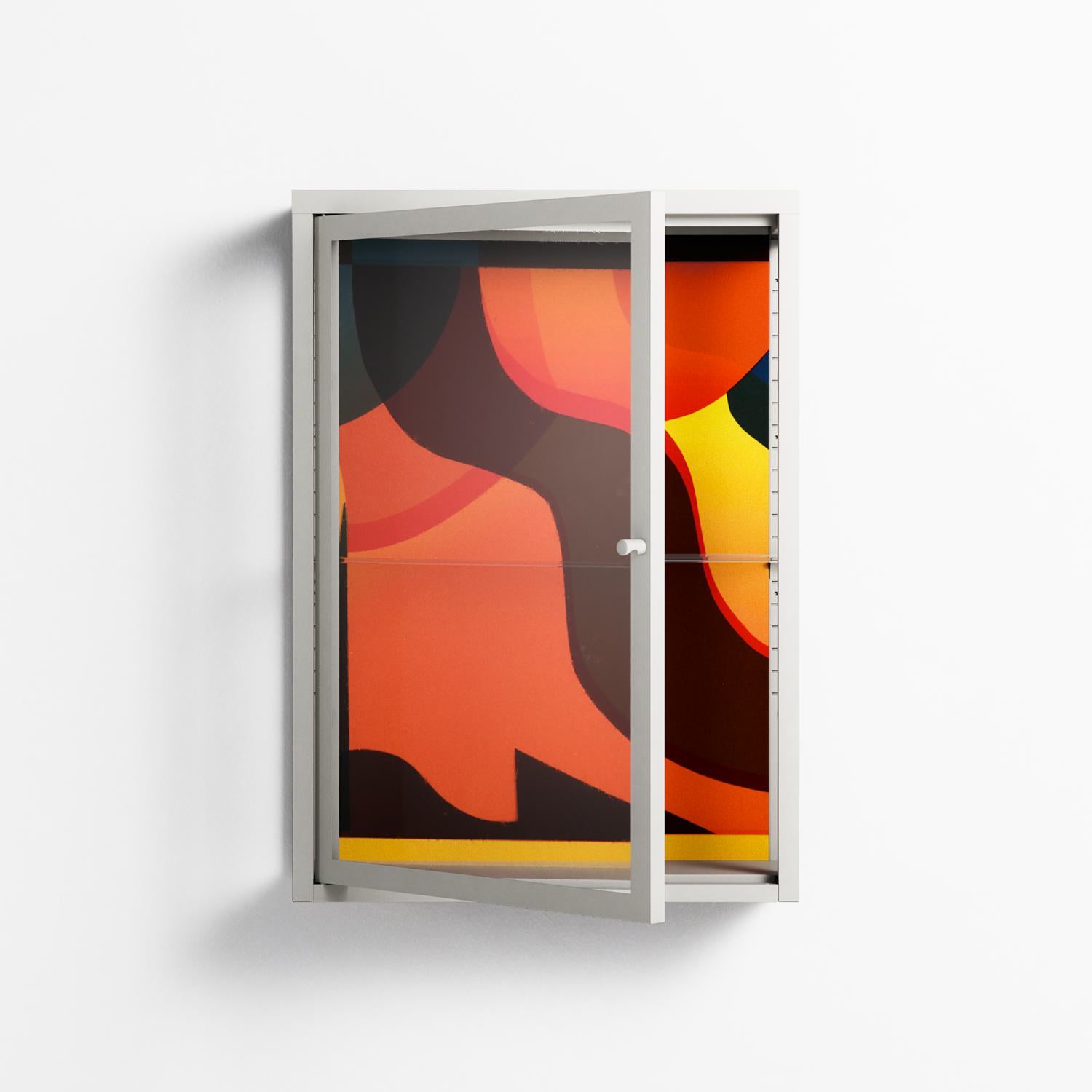 Swift - Wall Cabinet - Rikki Hewitt - Chalk - Clear glass