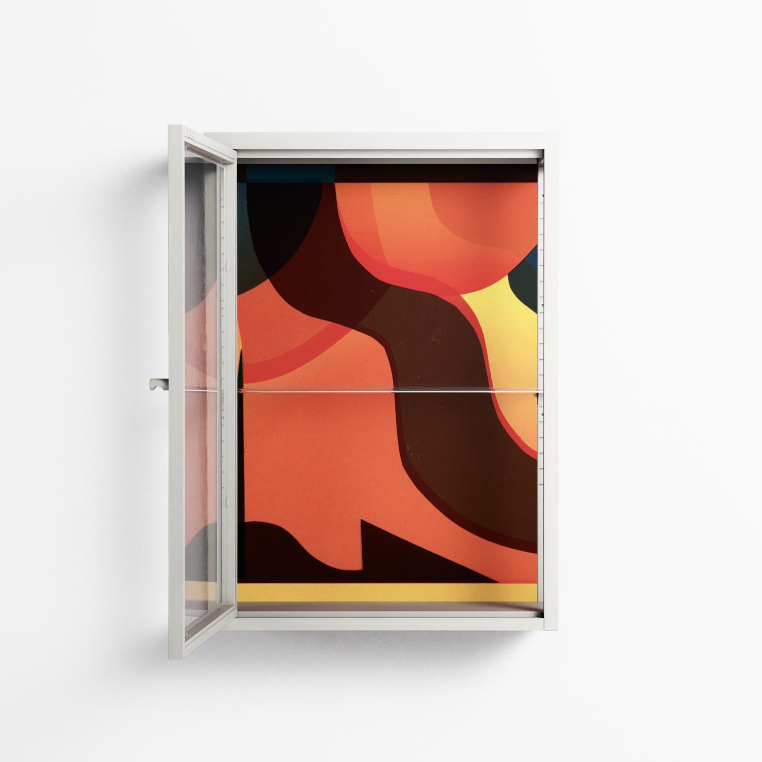 Swift - Wall Cabinet - Rikki Hewitt - Chalk - Clear glass