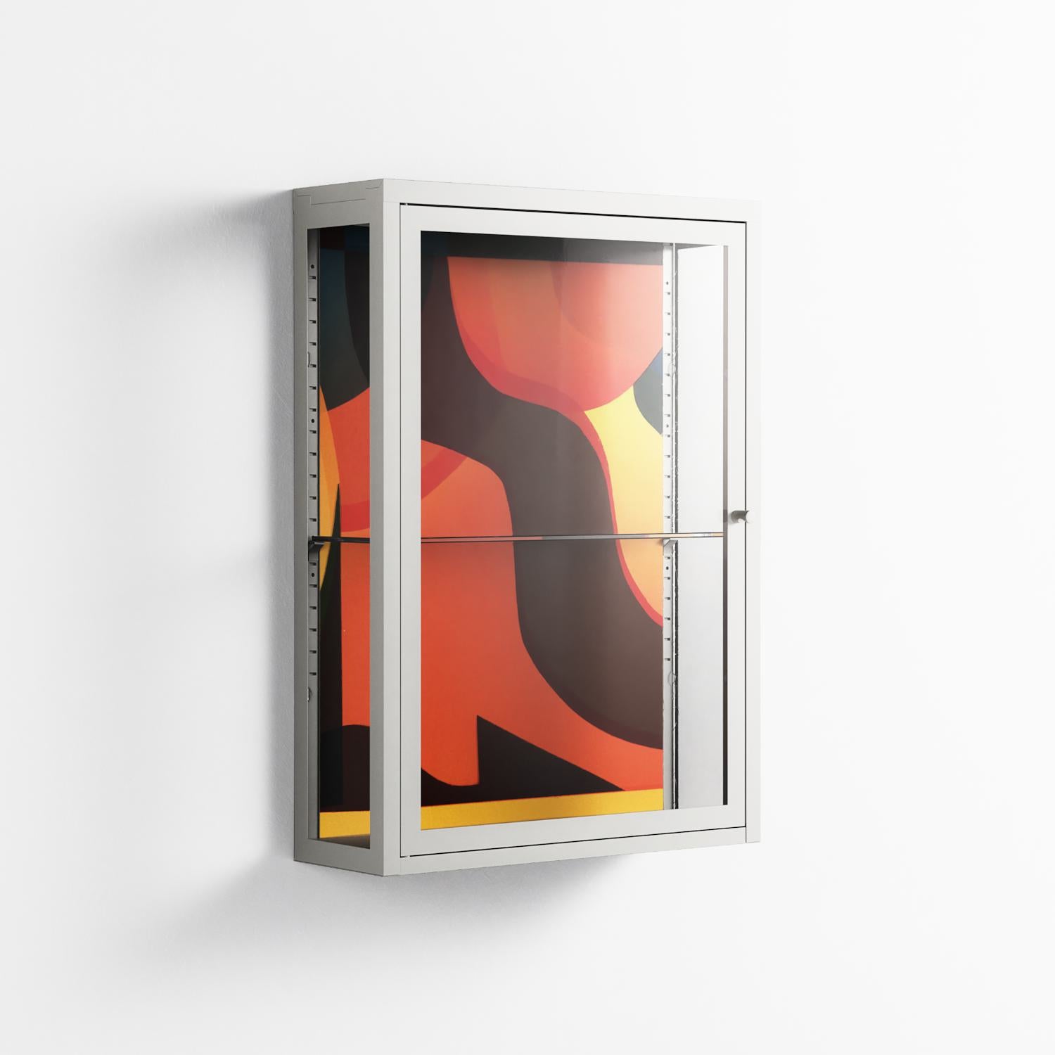Swift - Wall Cabinet - Rikki Hewitt - Chalk - Clear glass