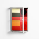 Turnstile - Wall Cabinet - Rikki Hewitt - Chalk - Clear glass