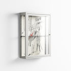 Bayeux - Wall Cabinet - Naia Escribano - Chalk - Clear glass