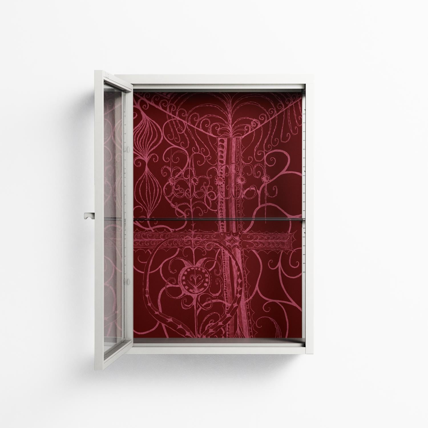Ornaments - Wall Cabinet - Naia Escribano - Chalk - Clear glass