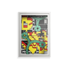 Maps - Wall Cabinet - Naia Escribano - Chalk - Clear glass