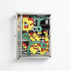 Maps - Wall Cabinet - Naia Escribano - Chalk - Clear glass