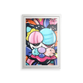 Sansone - Wall Cabinet - Maddalena Fanfani - Chalk - Clear glass