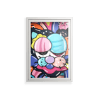 Sansone - Wall Cabinet - Maddalena Fanfani - Chalk - Clear glass
