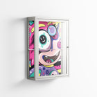 HappyFe - Wall Cabinet - Maddalena Fanfani - Chalk - Clear glass