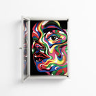 Orbiting Around Herself - Wall Cabinet - Mathilda Kienast - Chalk - Clear glass