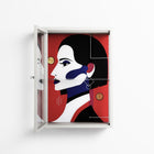 Unseen In Plain Sight - Wall Cabinet - Mathilda Kienast - Chalk - Clear glass