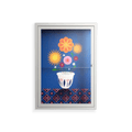 Flower Cup - Wall Cabinet - Mo Kalache - Chalk - Clear glass
