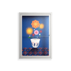Flower Cup - Wall Cabinet - Mo Kalache - Chalk - Clear glass