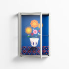 Flower Cup - Wall Cabinet - Mo Kalache - Chalk - Clear glass