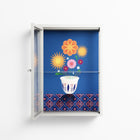 Flower Cup - Wall Cabinet - Mo Kalache - Chalk - Clear glass