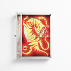 Burning Tiger - Wall Cabinet - Mo Kalache - Chalk - Clear glass