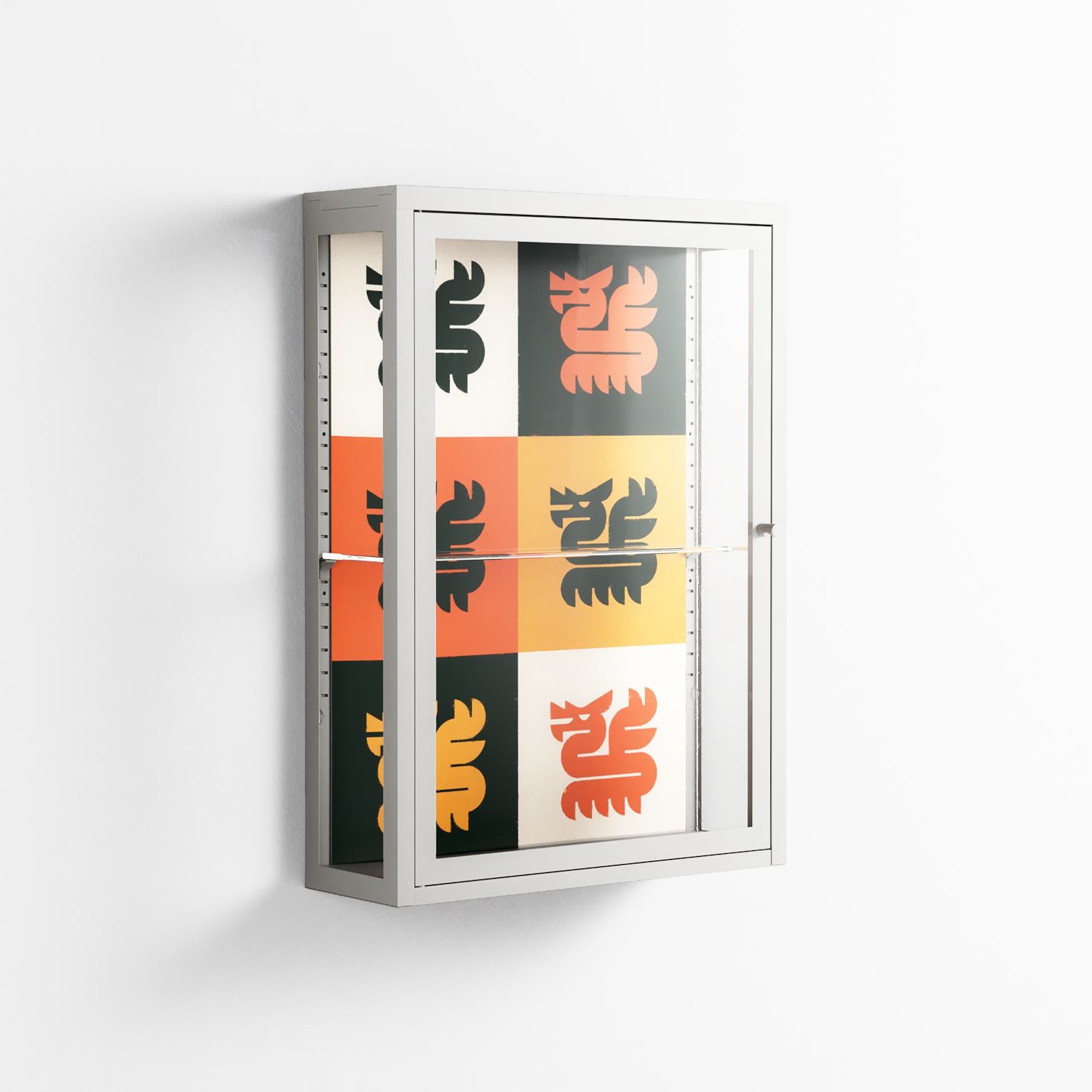 Draconicon - Wall Cabinet - Ethan Fender - Chalk - Clear glass