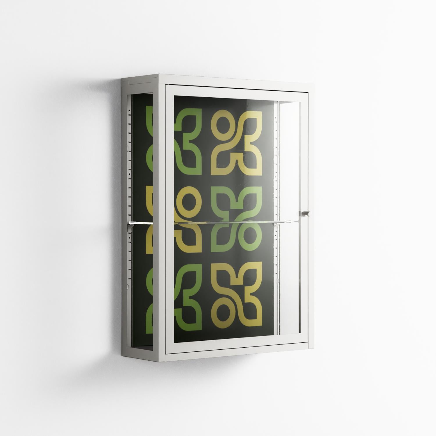 Ultra Bloom - Wall Cabinet - Ethan Fender - Chalk - Clear glass