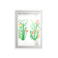 Bouquets - Wall Cabinet - Lydia Greaves - Chalk - Clear glass