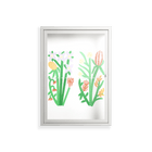 Bouquets - Wall Cabinet - Lydia Greaves - Chalk - Clear glass