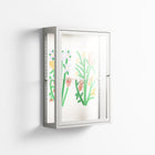Bouquets Cream - Wall Cabinet - Lydia Greaves - Chalk - Clear glass