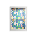 Shapes Blue - Wall Cabinet - Lydia Greaves - Chalk - Clear glass