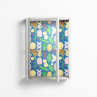 Shapes Blue - Wall Cabinet - Lydia Greaves - Chalk - Clear glass